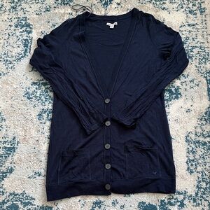 American Eagle Outfitters Dark Blue Cardigan size medium